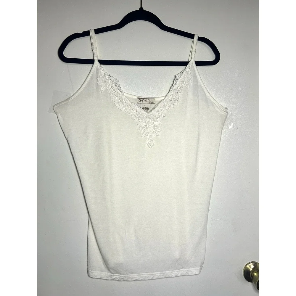 Fylo Woman's Tank Top Y2K Cottage Core Romantic‎ Bohemian Adjustable Strap XL - Picture 8 of 9
